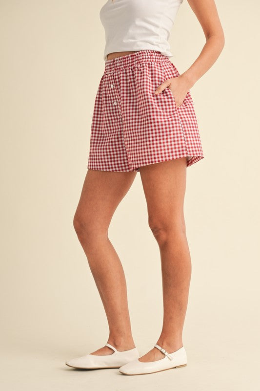 'Her Own Thing' Gingham Shorts