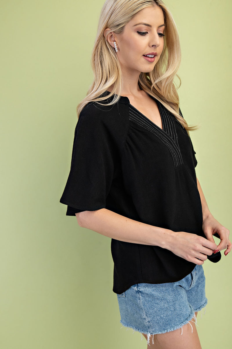 'Within Reach' Top - Black
