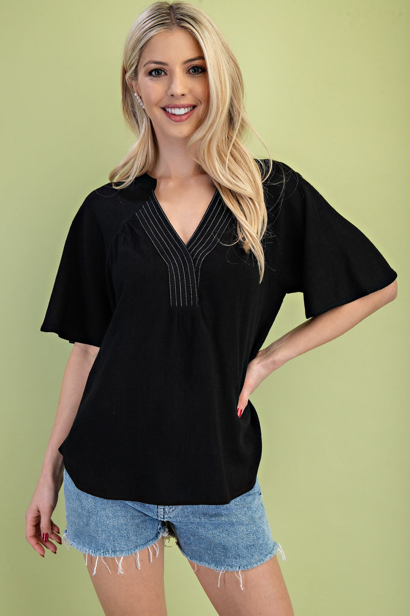 'Within Reach' Top - Black