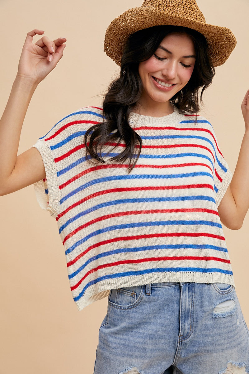 'Stripes and All' Top