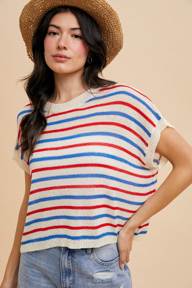 'Stripes and All' Top