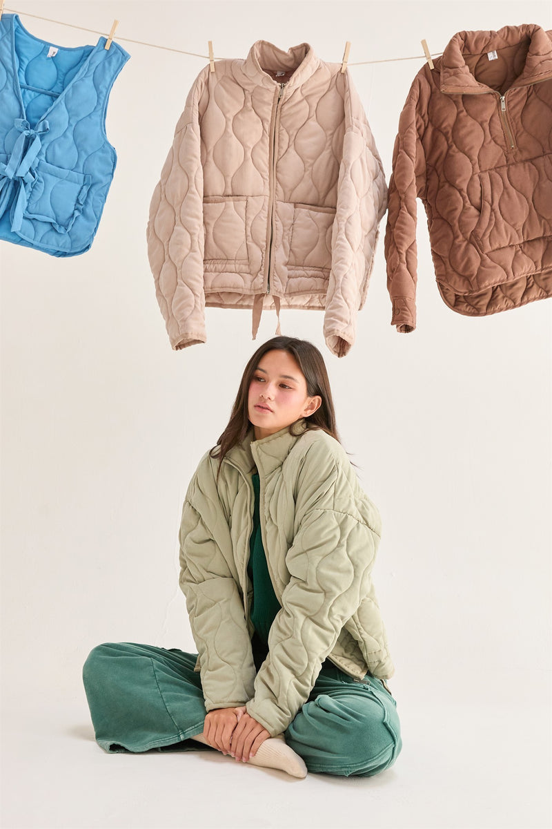 'Feels Just Right' Jacket - Sage