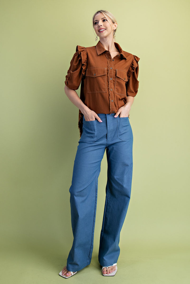 'Walk On By' Top - Copper