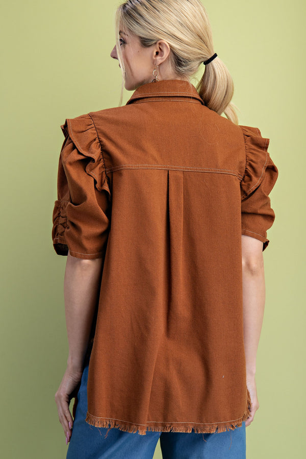 'Walk On By' Top - Copper