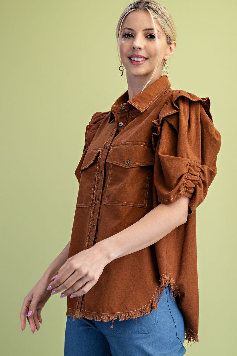 'Walk On By' Top - Copper