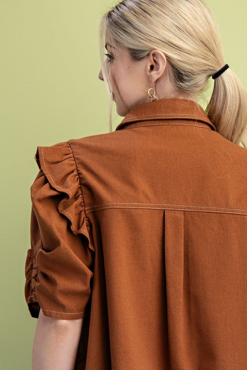 'Walk On By' Top - Copper