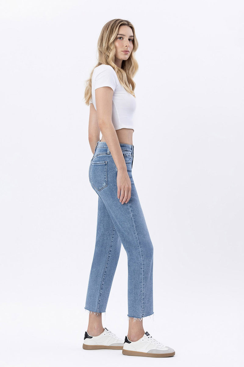 Mid Rise Straight Leg Jeans | Vervet