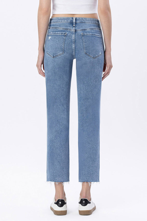 Mid Rise Straight Leg Jeans | Vervet