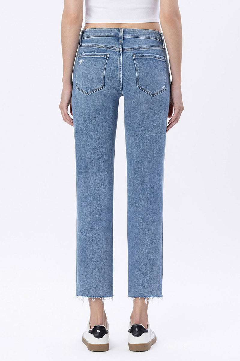 Mid Rise Straight Leg Jeans | Vervet