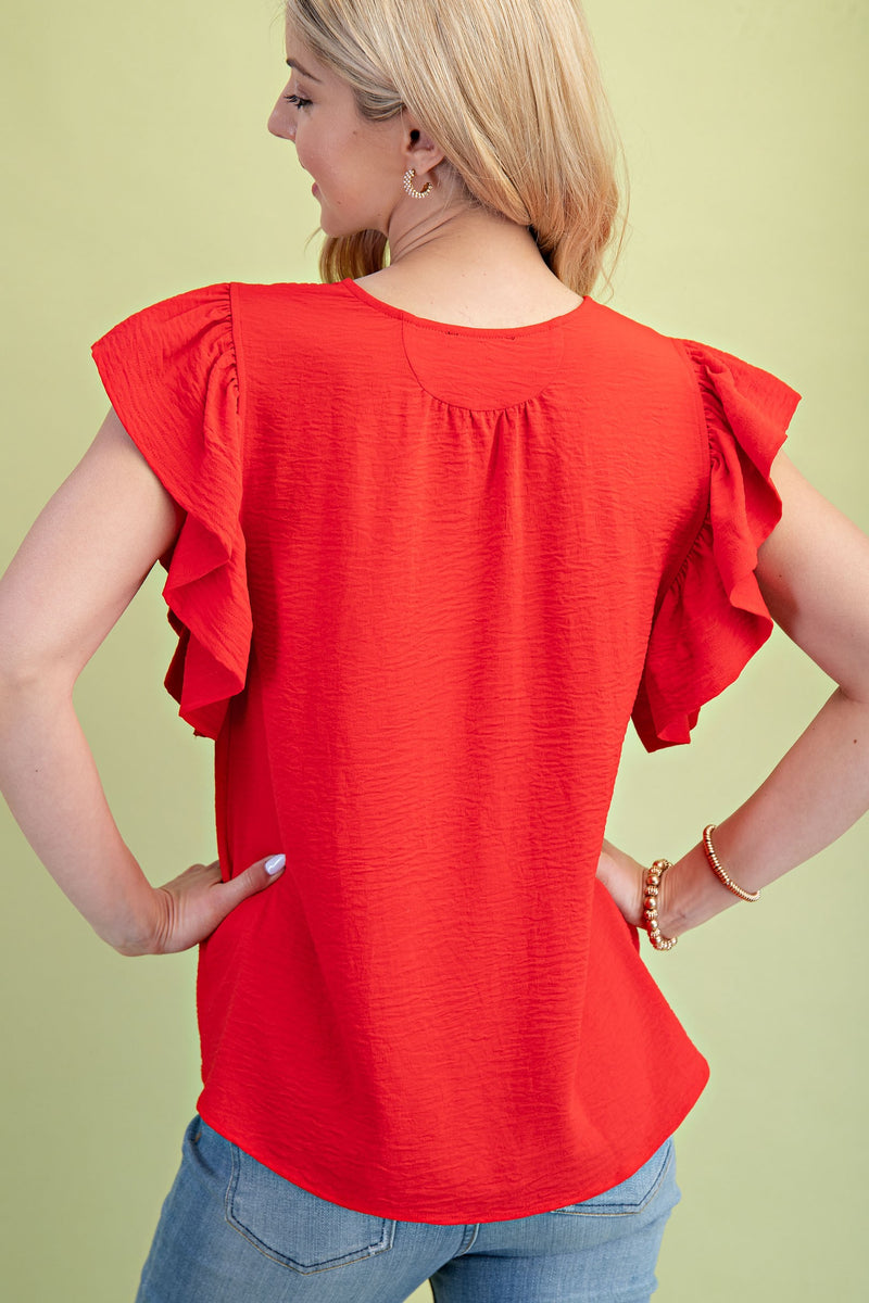 'Always Right' Top - Tomato