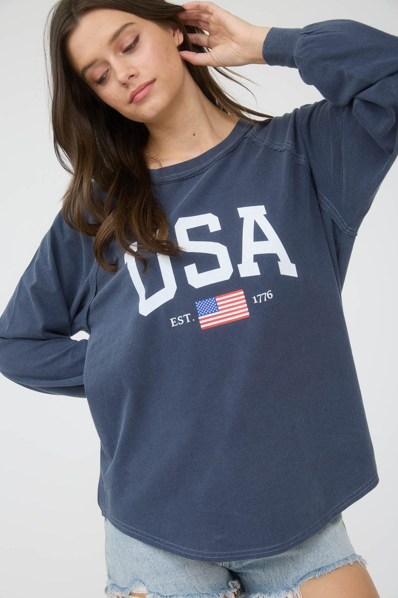 USA Long Sleeve Top