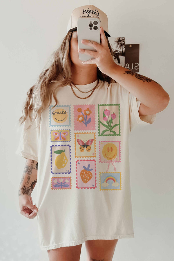 'Good Vibes' Stamps Tee