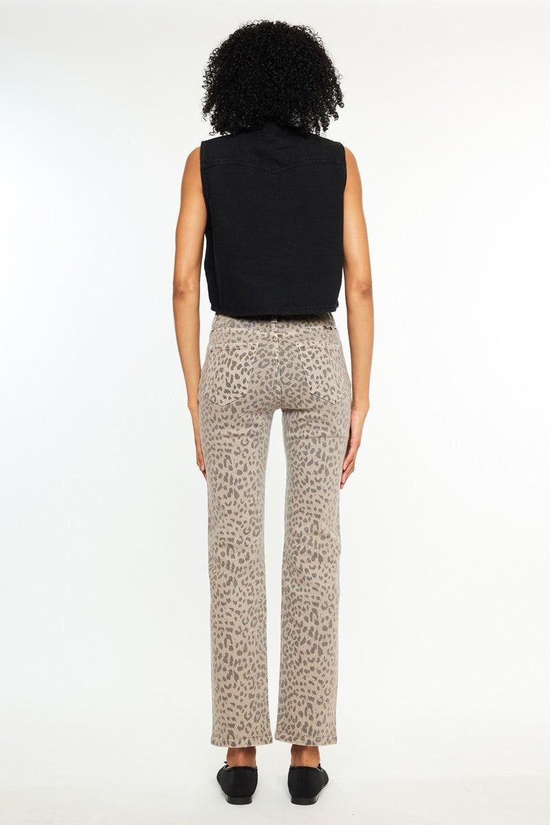 Leopard Straight Leg Jean