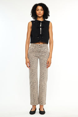 Leopard Straight Leg Jean