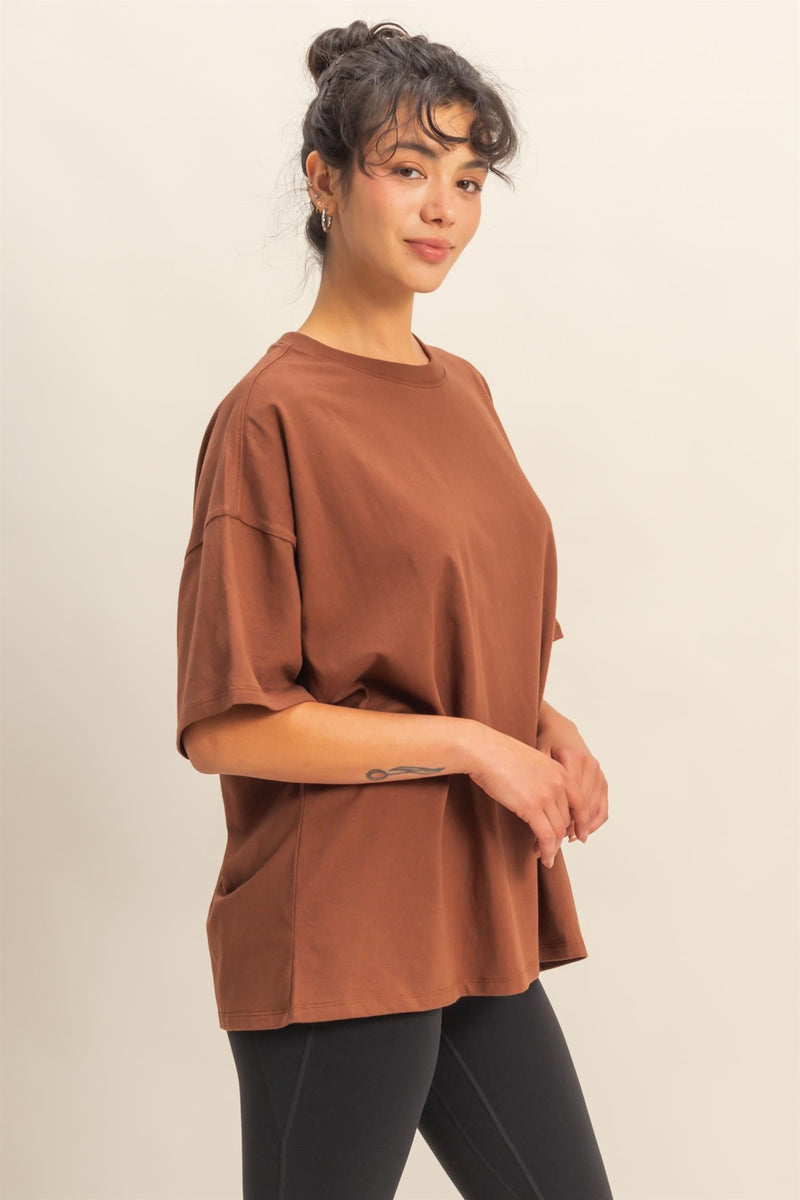 Oversized Tee - Chestnut