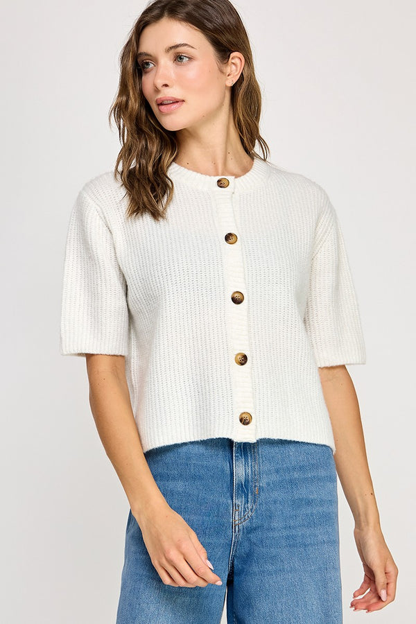 'Feels Like Me' Top - White
