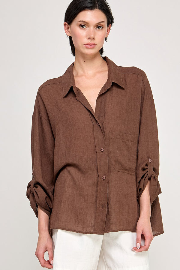 'Days Ahead' Top - Brown