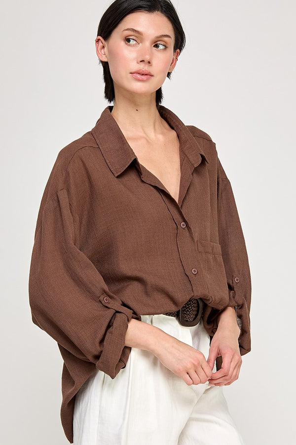 'Days Ahead' Top - Brown