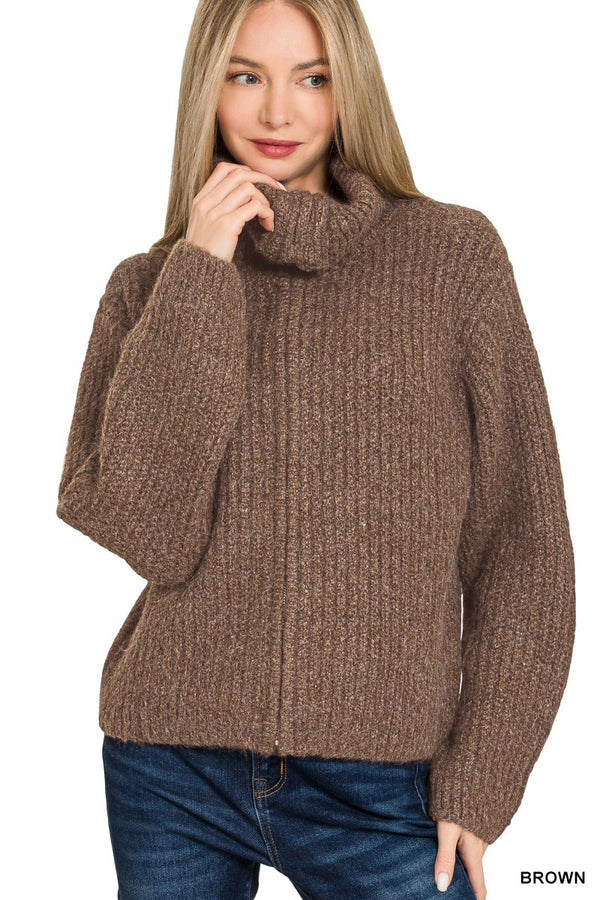'Calling For You' Sweater - Brown