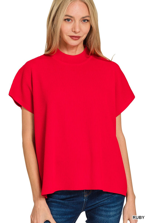 'Spirits Lifted' Sweater - Ruby