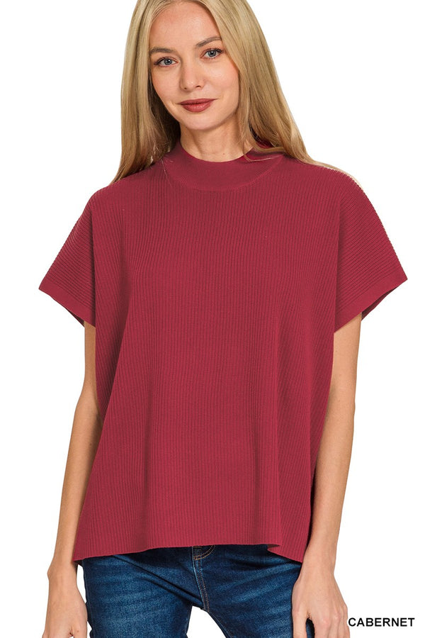 'Spirits Lifted' Sweater - Cabernet