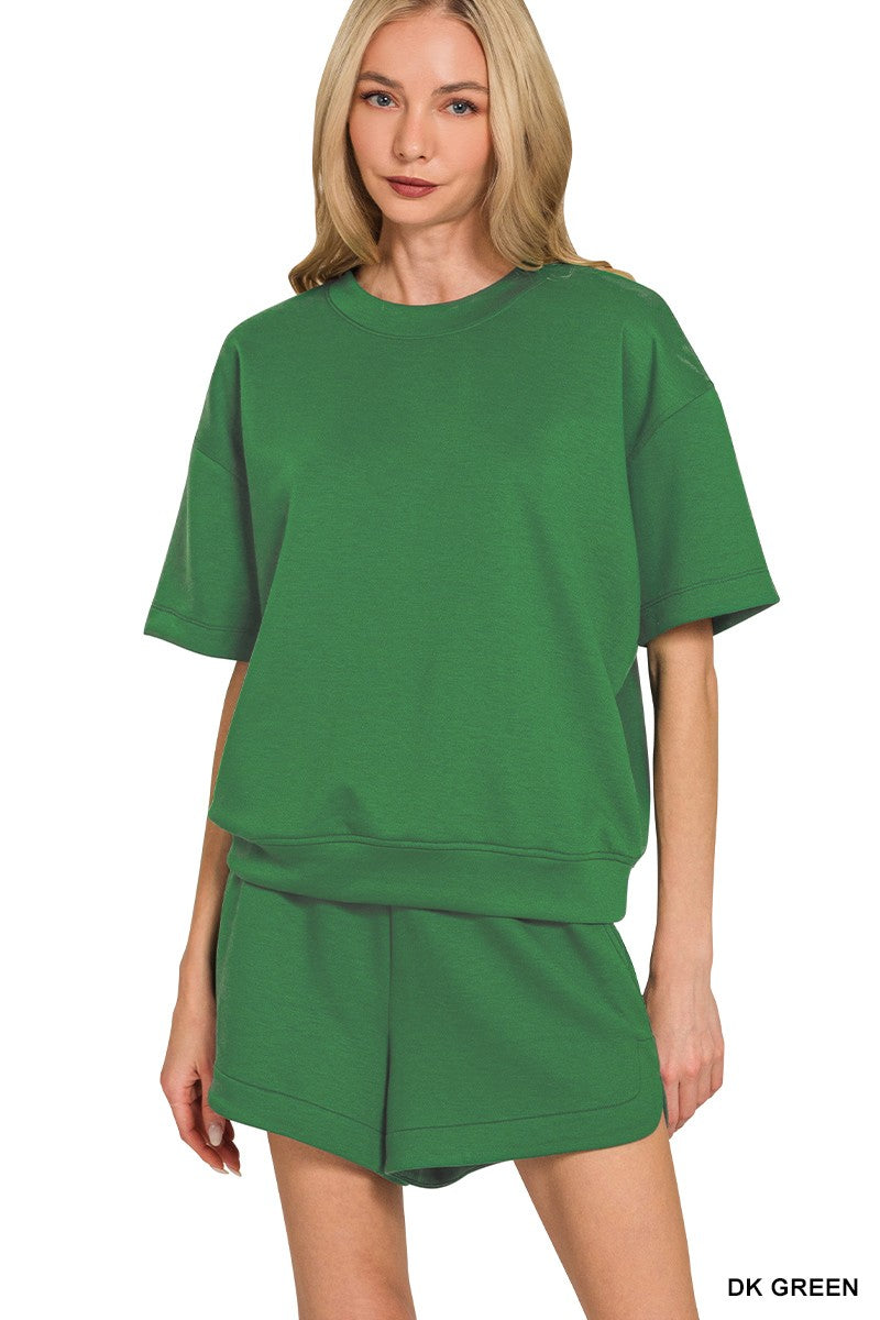 Short Sleeve Scuba Set - Dark Green