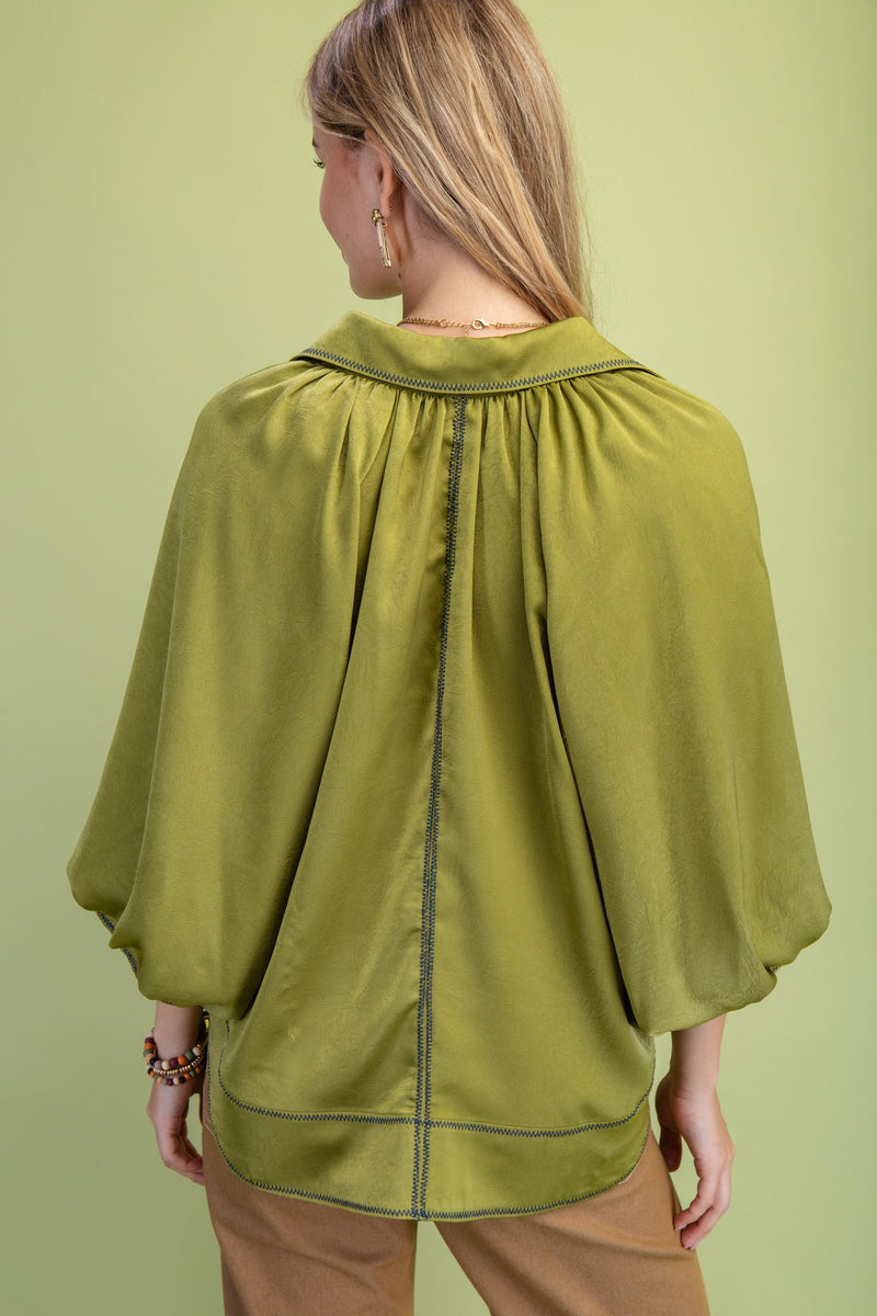 'All Works Out' Top - Olive