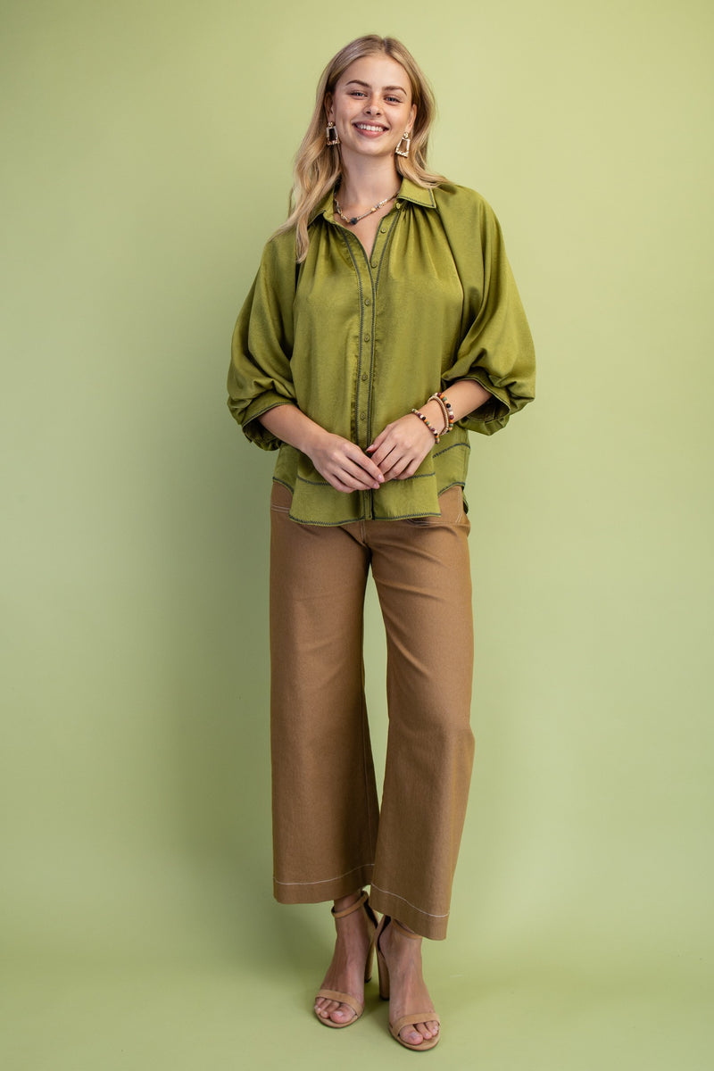'All Works Out' Top - Olive