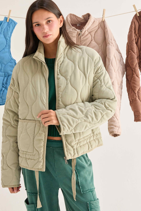 'Feels Just Right' Jacket - Sage