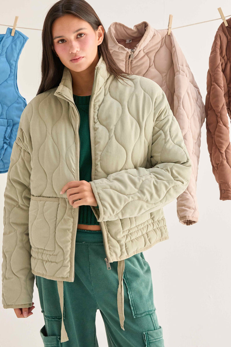 'Feels Just Right' Jacket - Sage