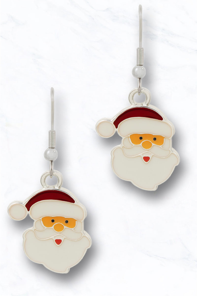 Jolly Santa Earrings