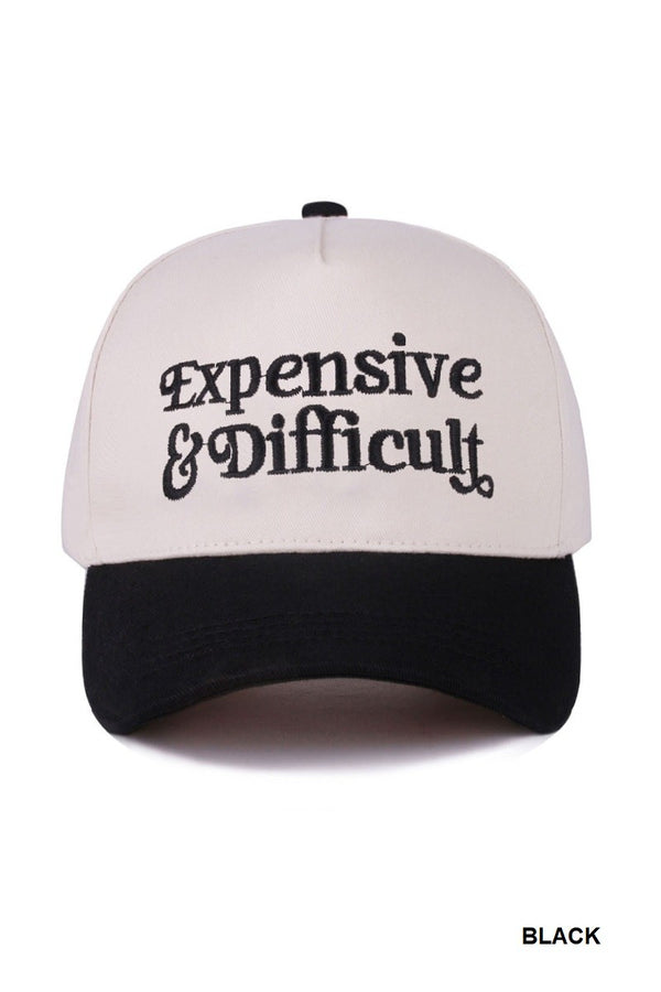 Expensive & Difficult Hat -  Black