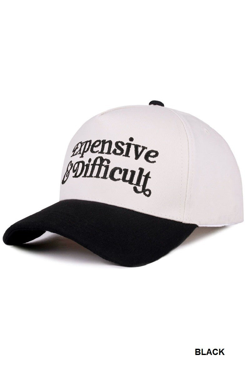 Expensive & Difficult Hat -  Black