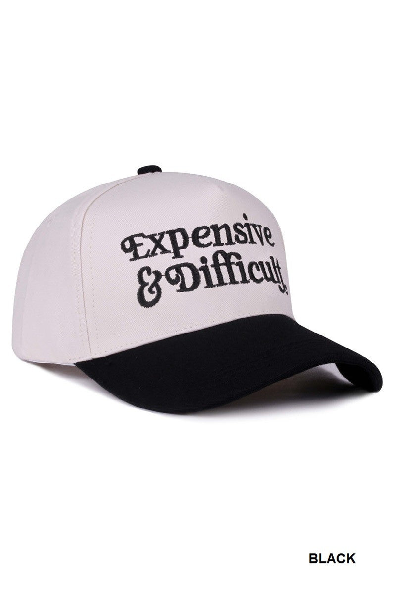 Expensive & Difficult Hat -  Black