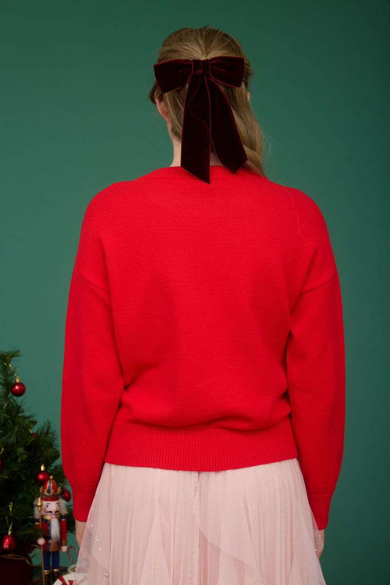 'Merry' Tinsel Sweater