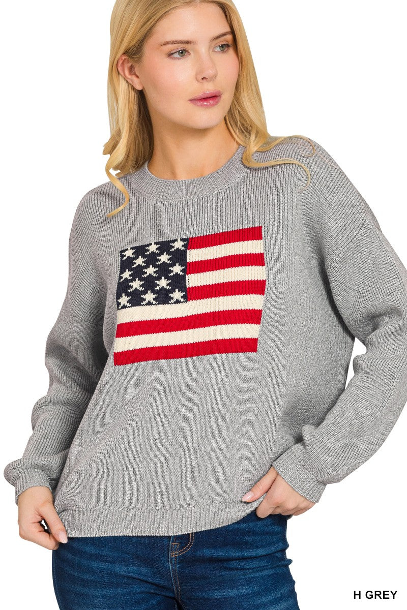 American Flag Sweater