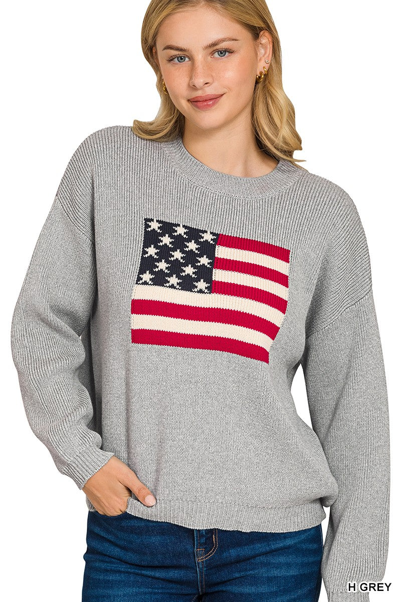 American Flag Sweater