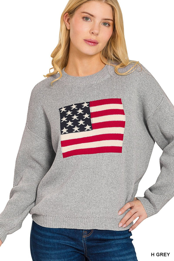 American Flag Sweater