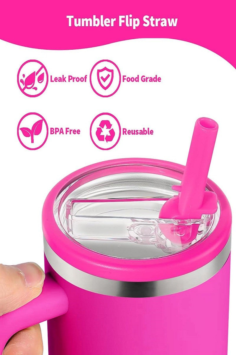 40oz Spillproof Tumbler - Hot Pink