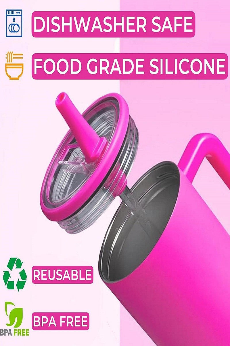 40oz Spillproof Tumbler - Hot Pink