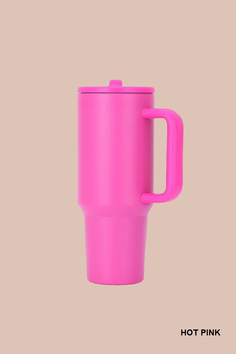40oz Spillproof Tumbler - Hot Pink