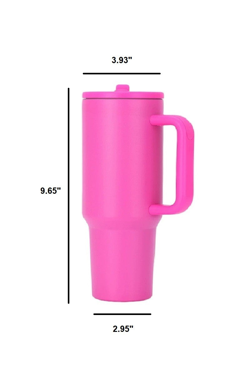 40oz Spillproof Tumbler - Hot Pink