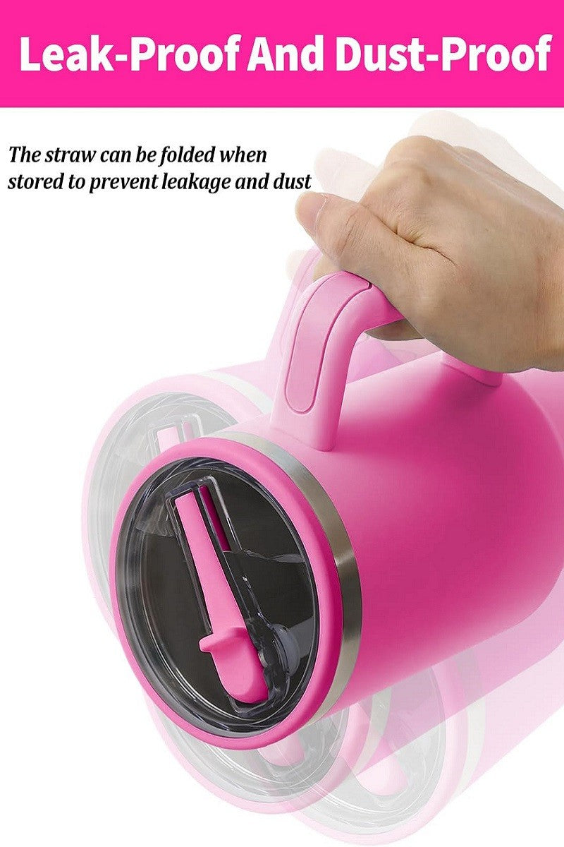 40oz Spillproof Tumbler - Hot Pink