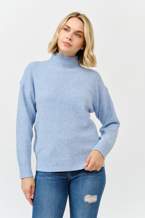 'Softly Spoken' Sweater - Sky