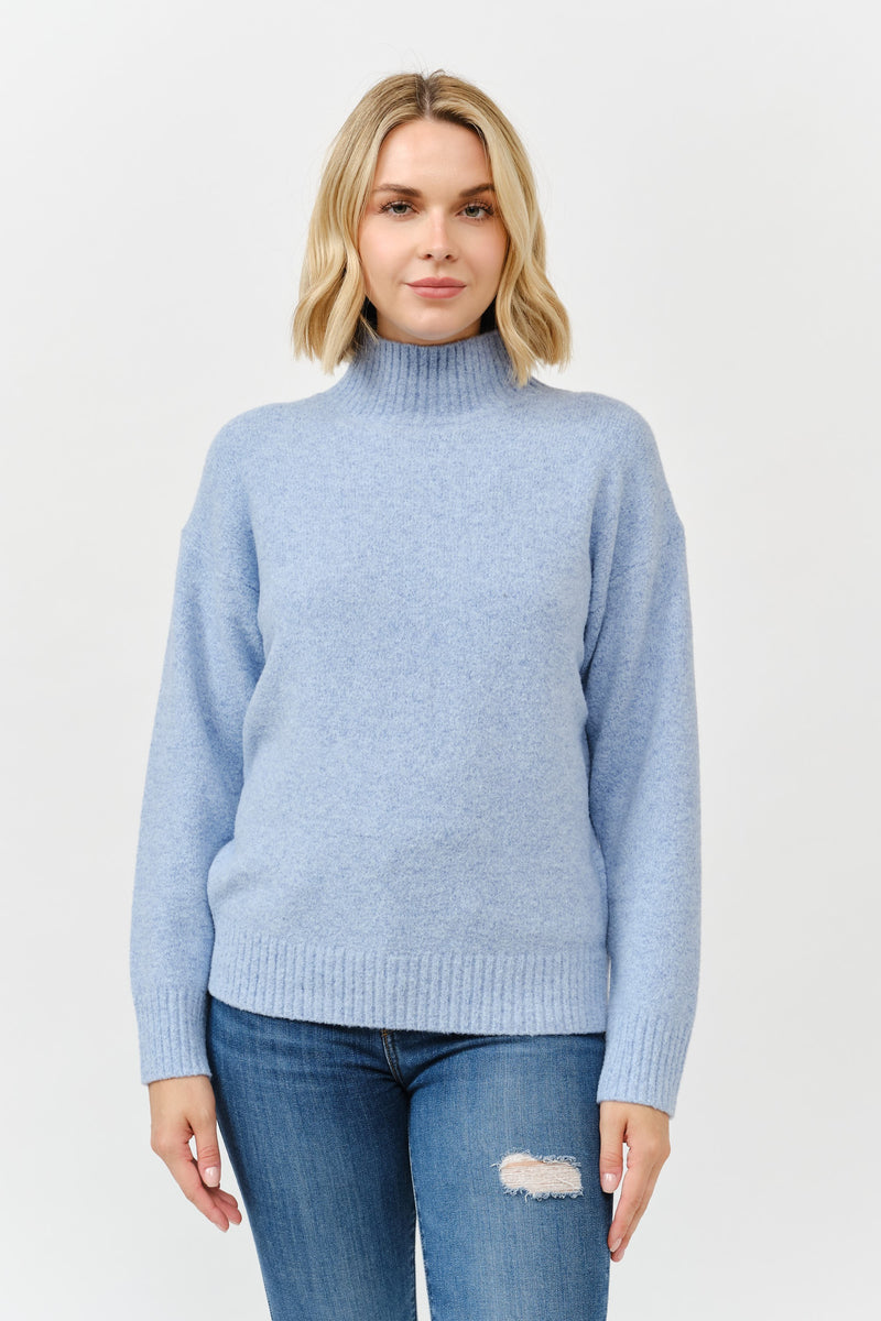 'Softly Spoken' Sweater - Sky