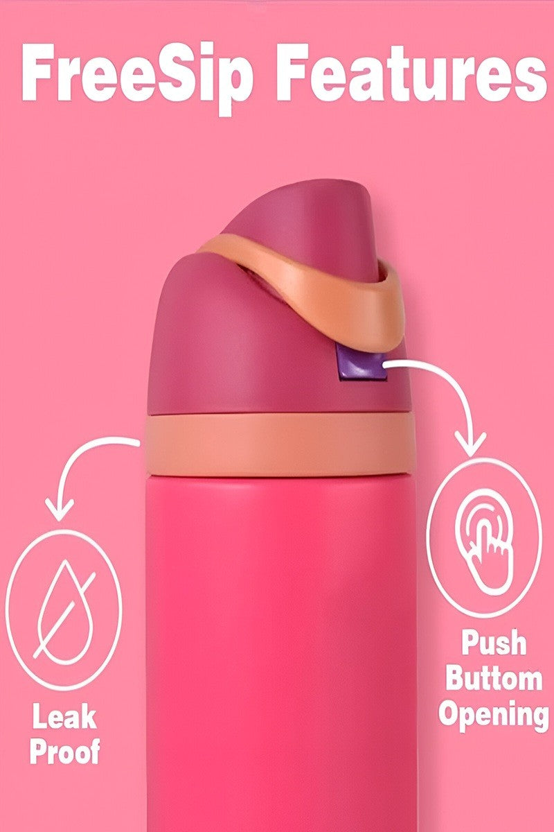 32oz Snap Lid Tumbler - Hot Pink