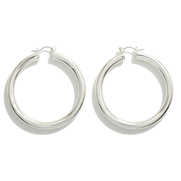 Chunky Hoops - Silver