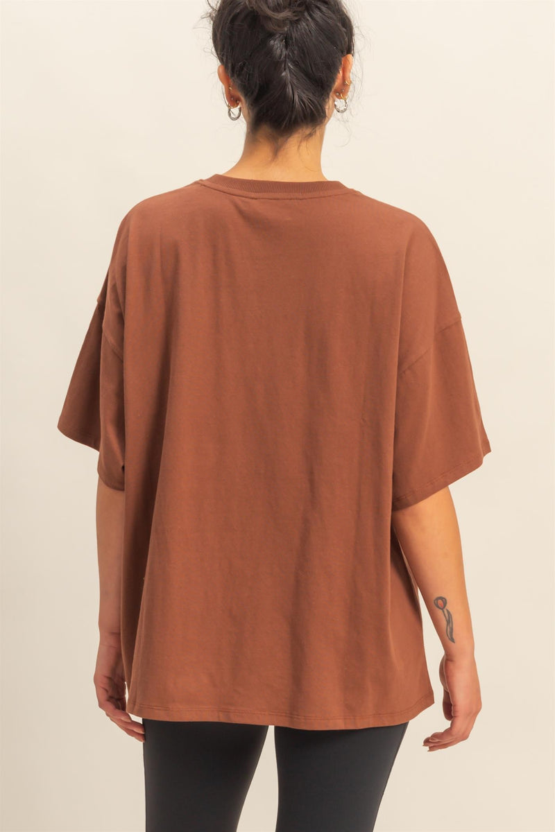 Oversized Tee - Chestnut