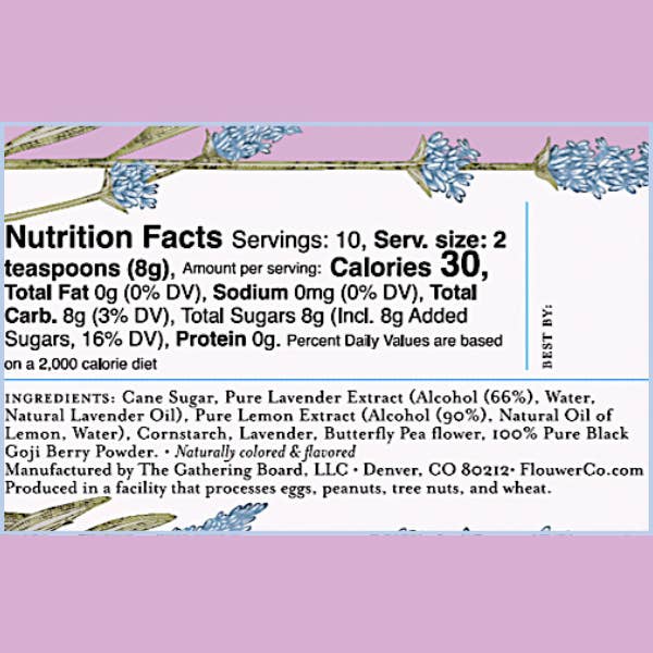 French Lavendar Finishing Sugar