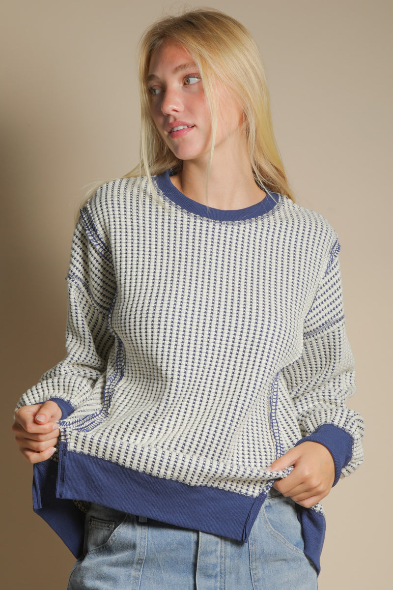 'Free Play' Top - Navy